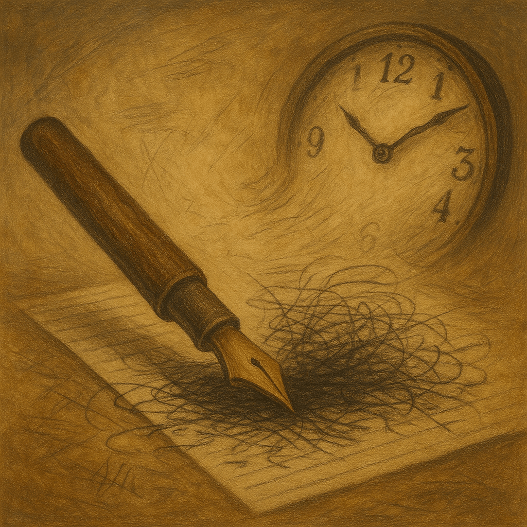 لا شيءَ في هذهِ الأيّامِ يُكتَبُ بوضوحٍ. كلُّ لحظةٍ تبدأُ، تنكَسِرُ قبلَ أن تكتملَ، كما لو أنّ الزمنَ نفسهُ فقَدَ صبرَه، أو يده.