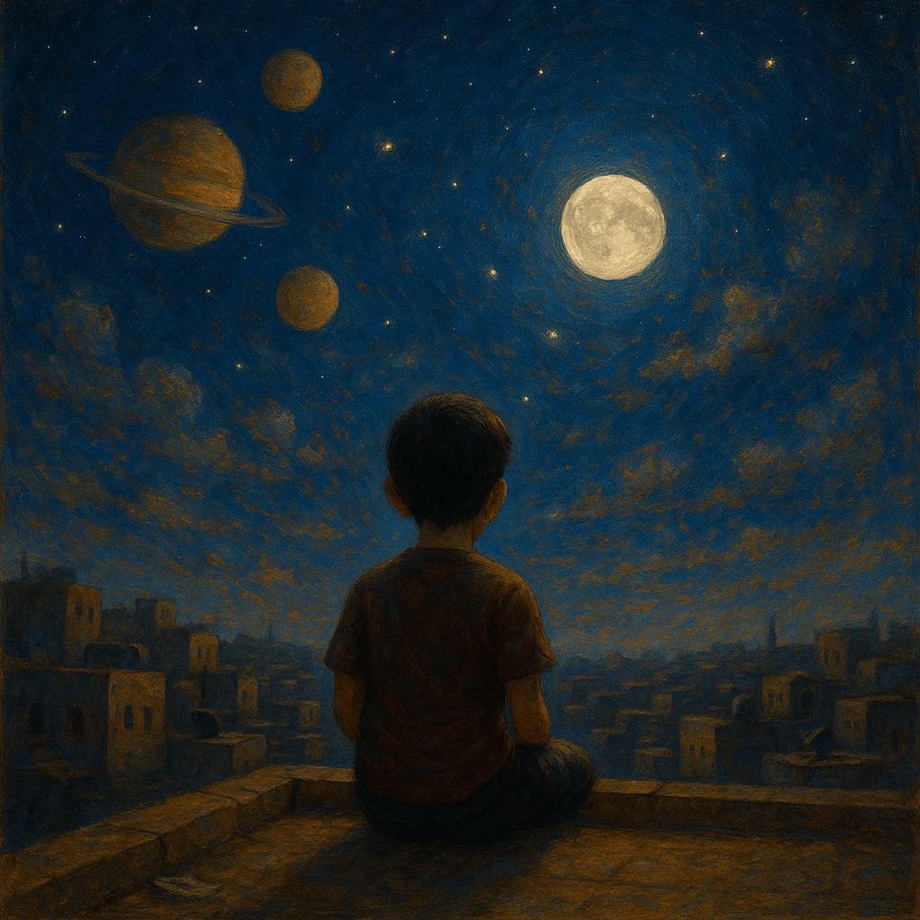 قصيدة نثرية عذبة، مشبعة بالحنين، تلتقط التفاصيل الصغيرة اليومية التي شكّلت ذاكرة جيل كامل عاش بين أصوات الحرب وأصوات الطفولة. هي شهادة شخصية/جمعية في آن، تنسج بذكاء بين الخاص والعام، بين وجع الفقد ودفء الذكرى.